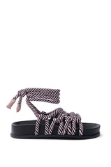 AKIRA EINER PURPLE ROPE SANDAL