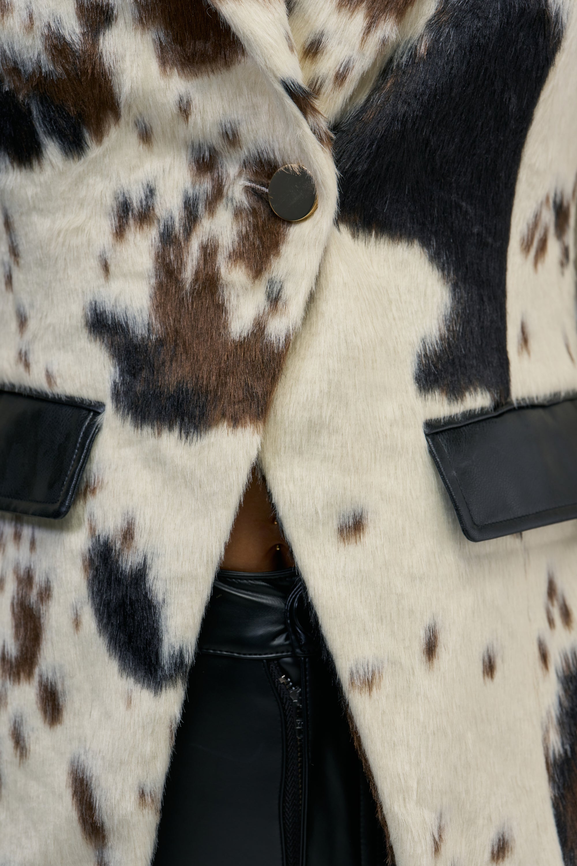 DIXIE FAUX FUR BLAZER