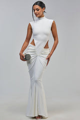 DANGEROUS CURVES SLEEVELESS BANDAGE MAXI DRESS