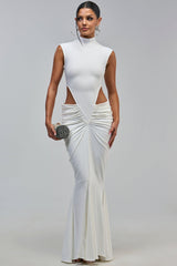DANGEROUS CURVES SLEEVELESS BANDAGE MAXI DRESS