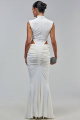 DANGEROUS CURVES SLEEVELESS BANDAGE MAXI DRESS