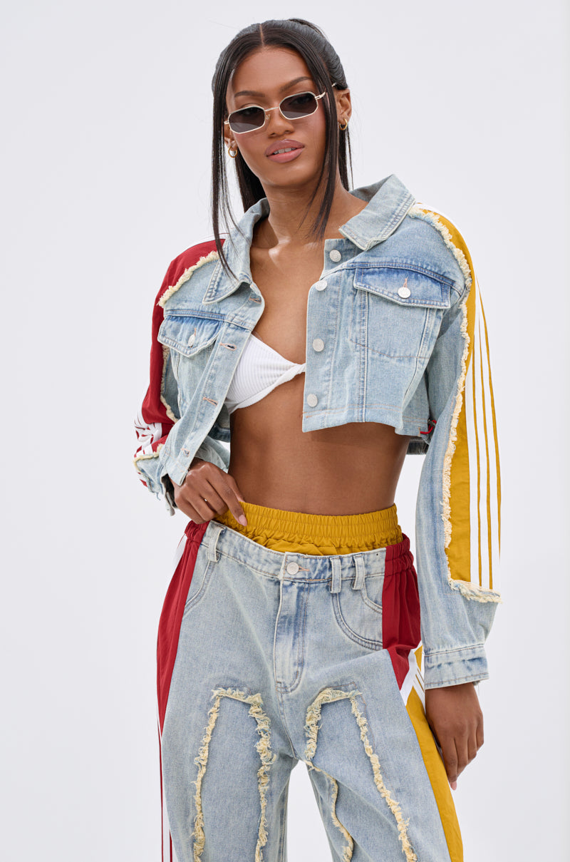 ALL AROUND THE WORLD AGAIN DENIM JACKET