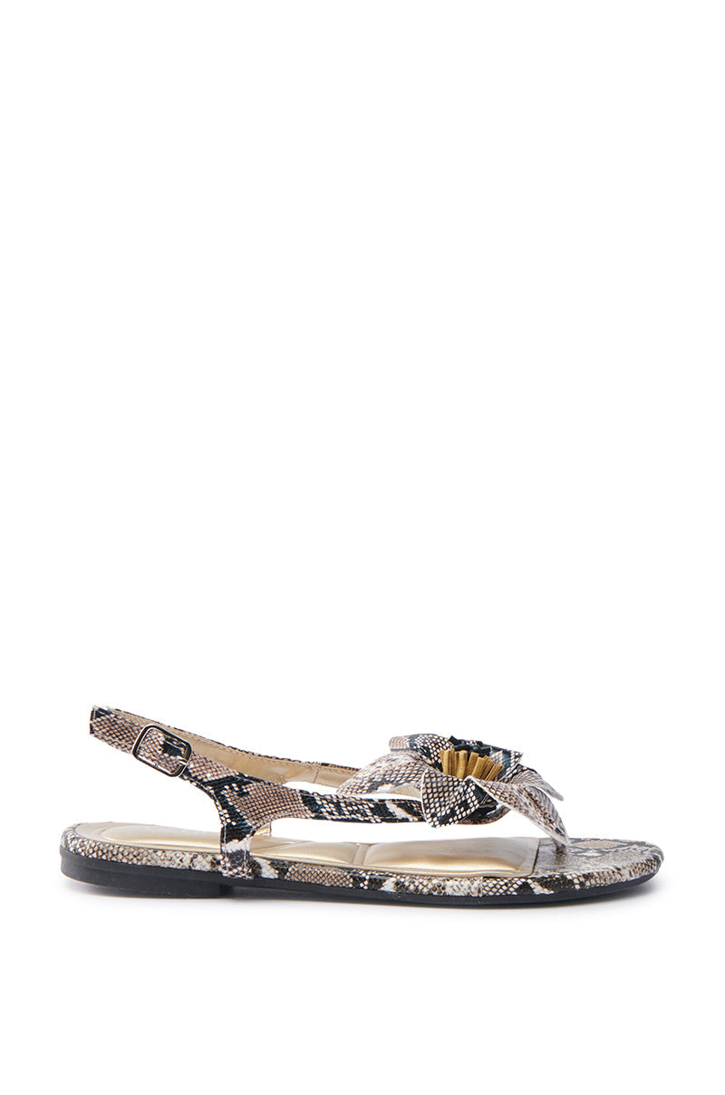 AKIRA BRUNA SNAKE SANDAL