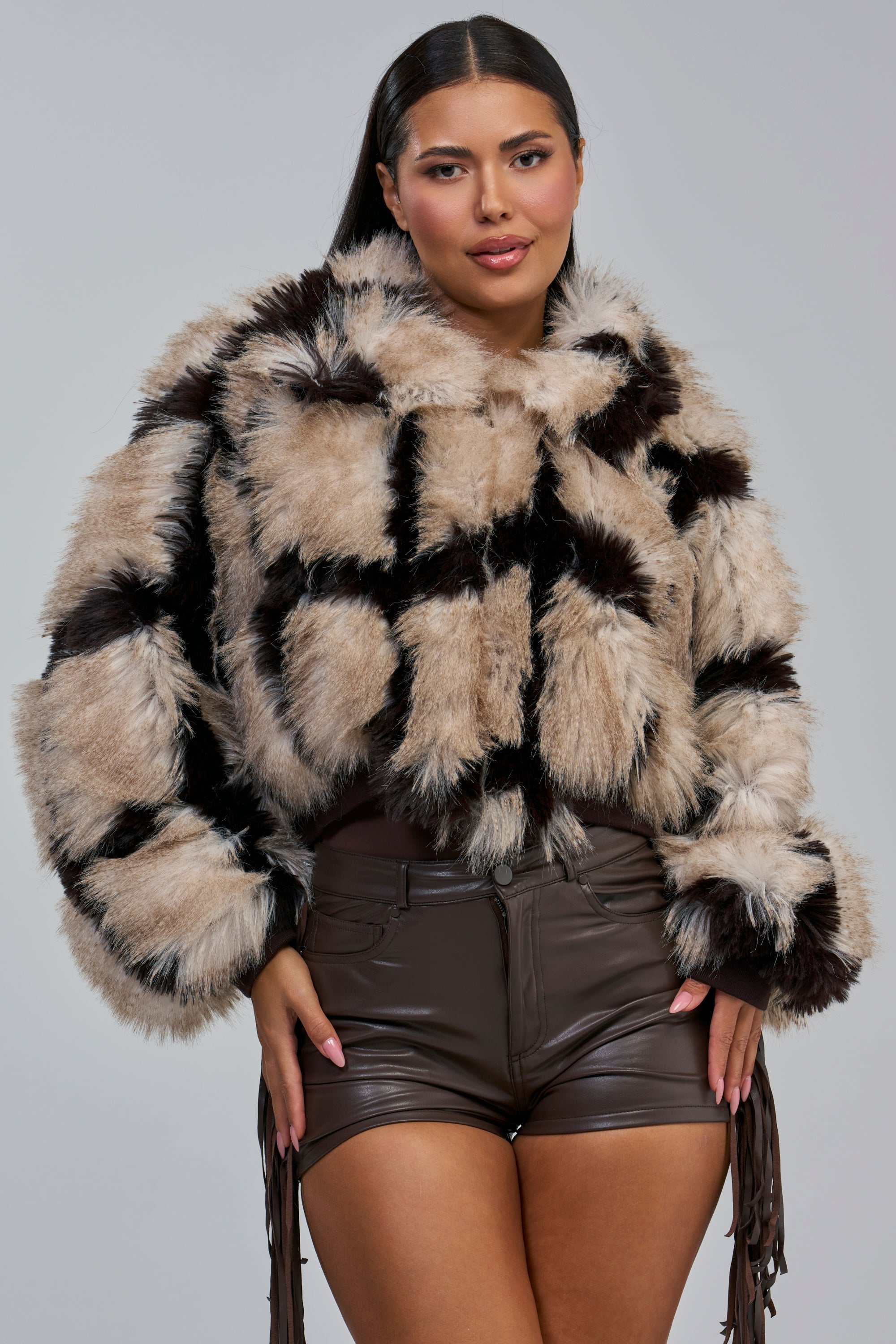 DELILAH FAUX FUR BOMBER