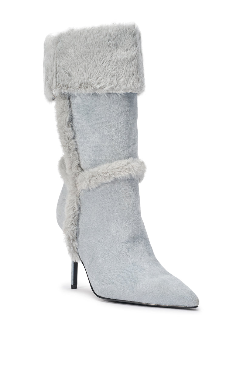 AZALEA WANG DROWSY BLUE STILETTO BOOT