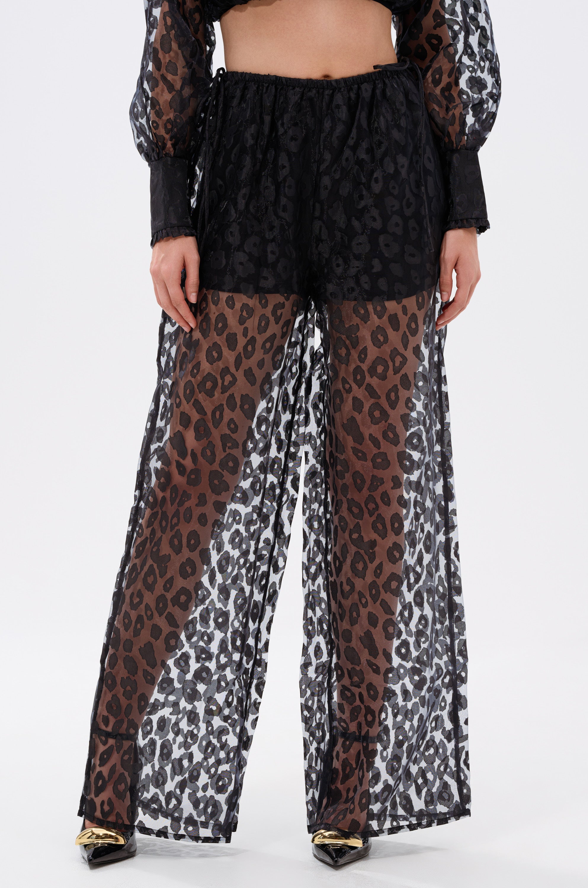 CHEETAH SISTA PALAZZO PANT
