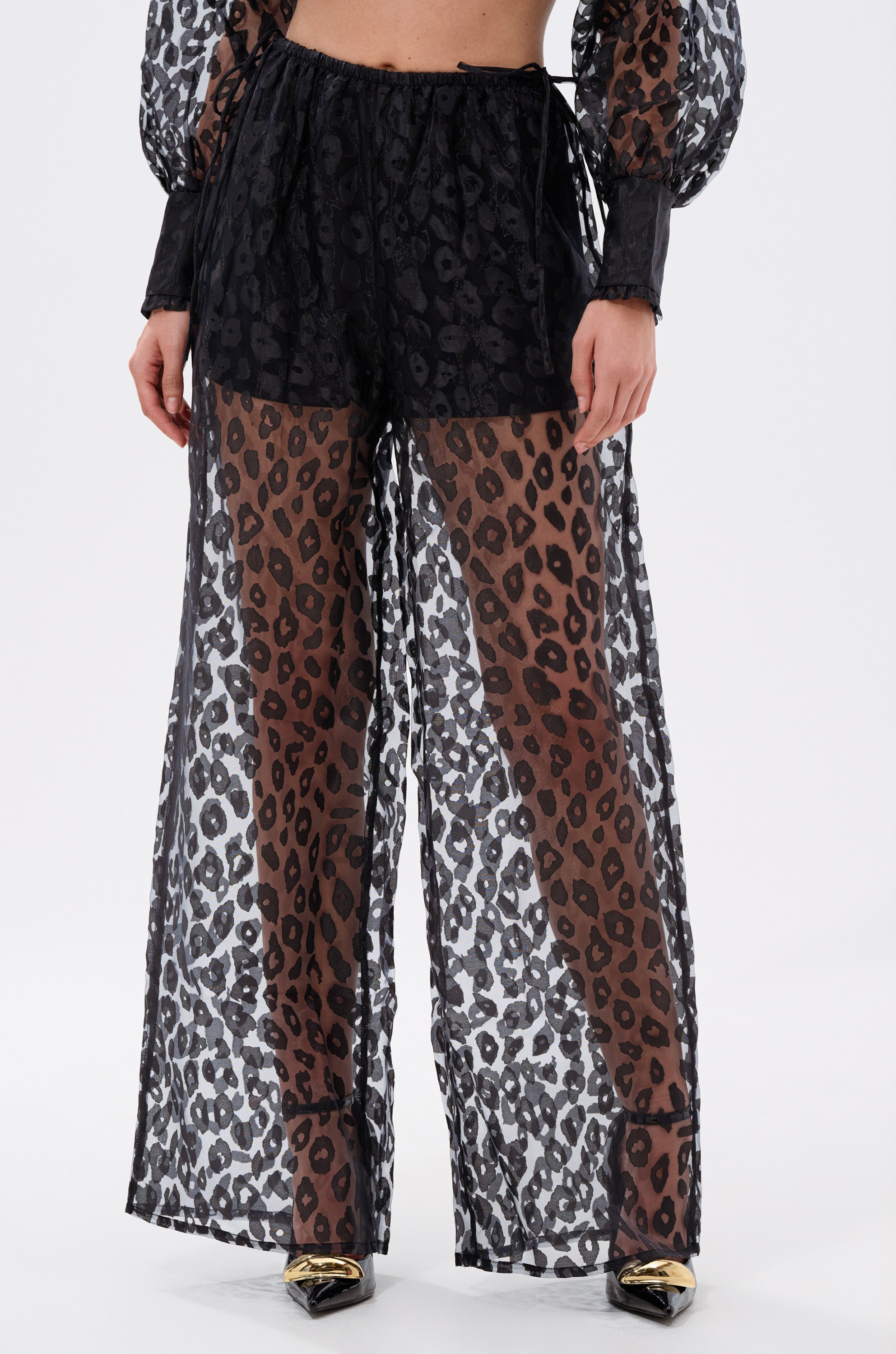 CHEETAH SISTA PALAZZO PANT