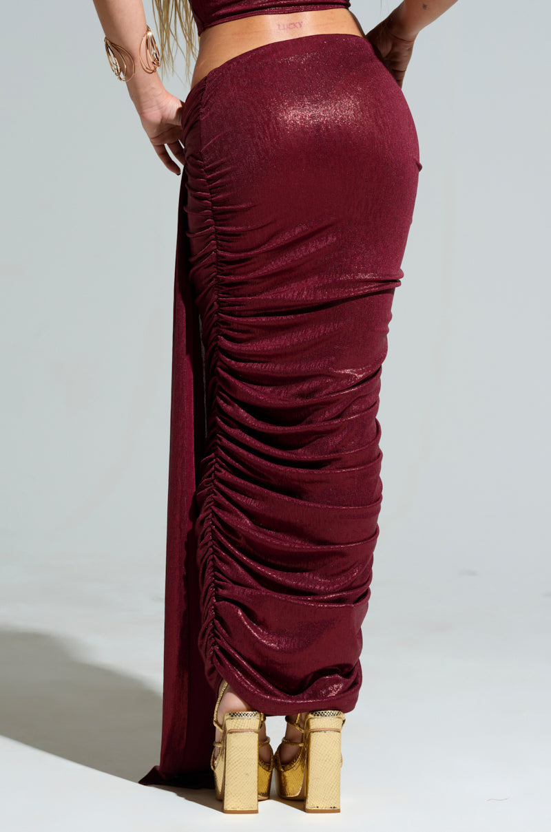 ALL OF THE GLAMOUR SLINKY MAXI SKIRT