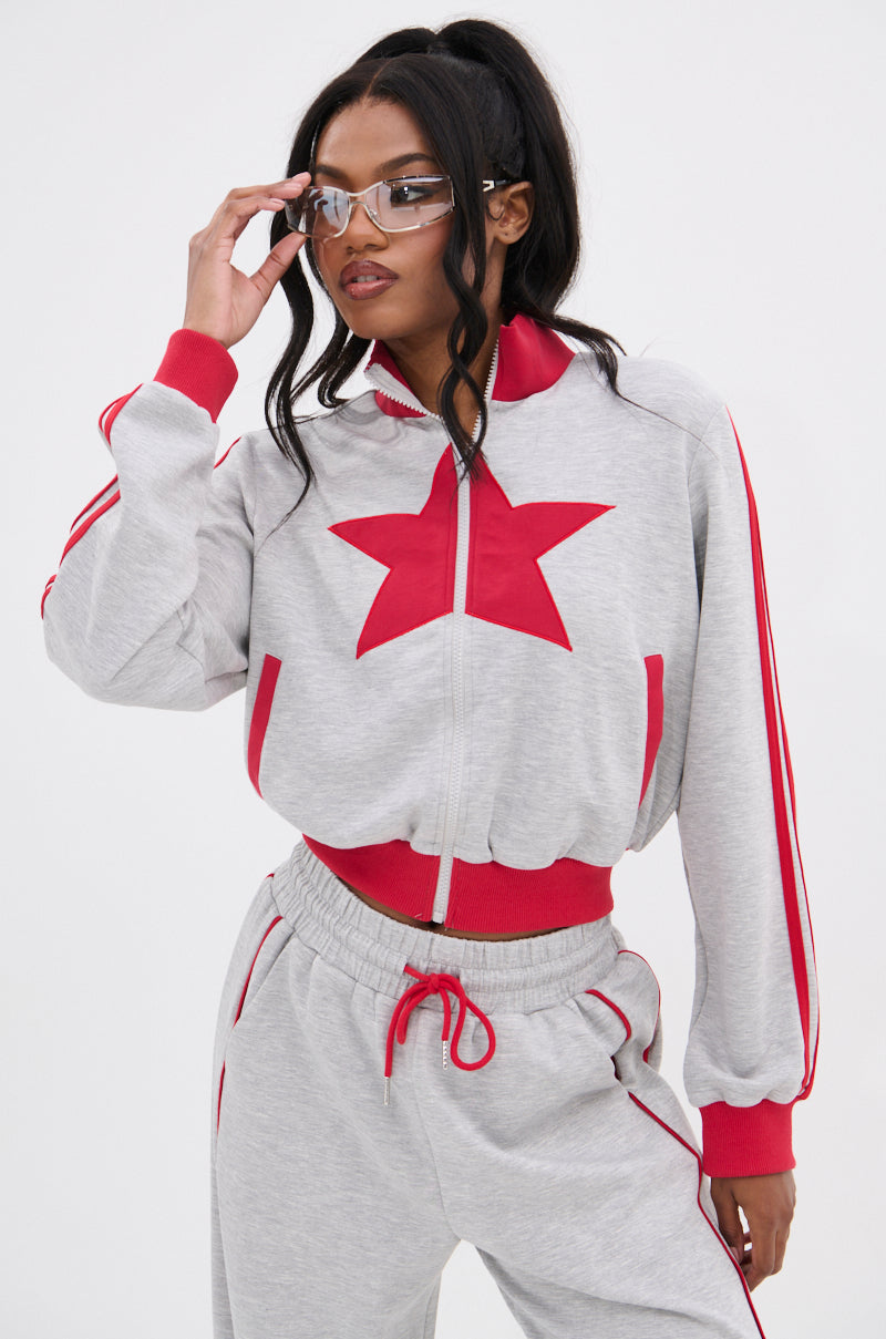 ALL STAR FULL ZIP MOCK NECK SWEATSHIRT