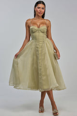 COLETTE MAXI DRESS IN OLIVE