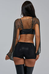 DANCING QUEEN RHINESTONE CHAIN TOP