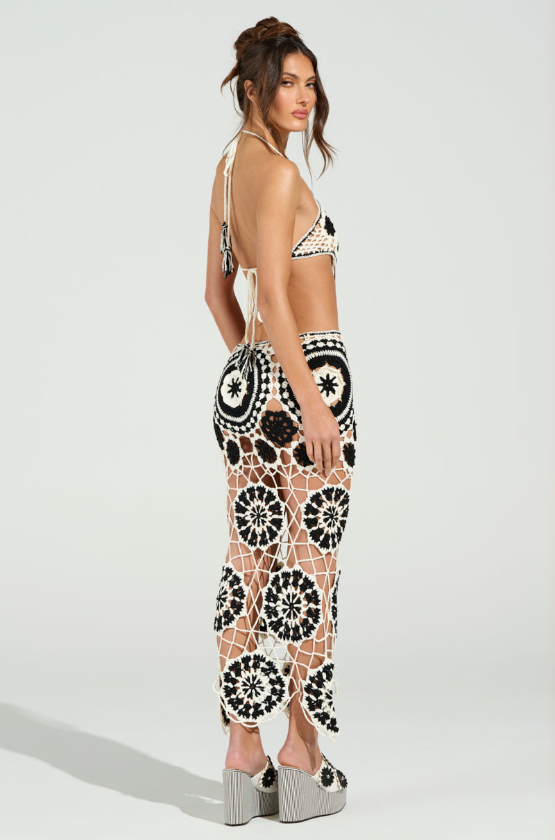 BEEN THAT GIRL CROCHET MIDI DRESS