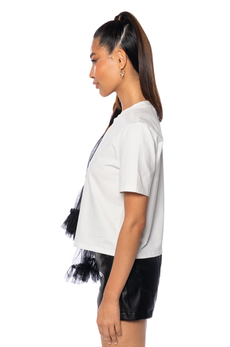 ALL THE DRAMA TULLE TSHIRT