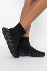 ALL YOU EVER TALK ABOUT FLAT SNEAKER BLACK
