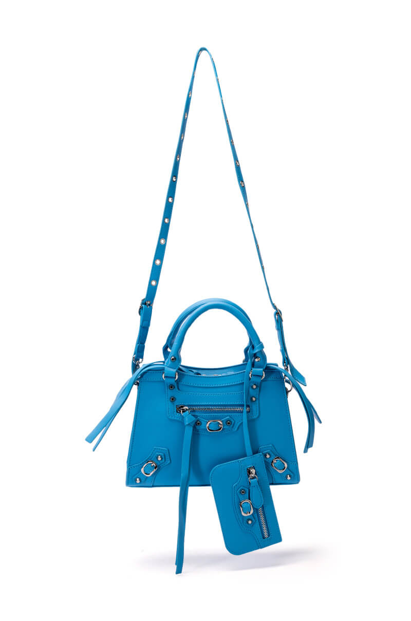 BERNADETTA STRAPPY BLUE BAG