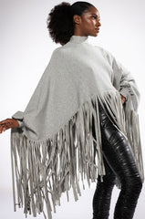 CITY GIRL FRINGE SWEATSHIRT