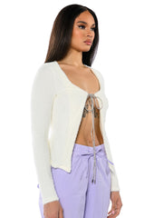 DATE NIGHT TIE FRONT KNIT CARDIGAN