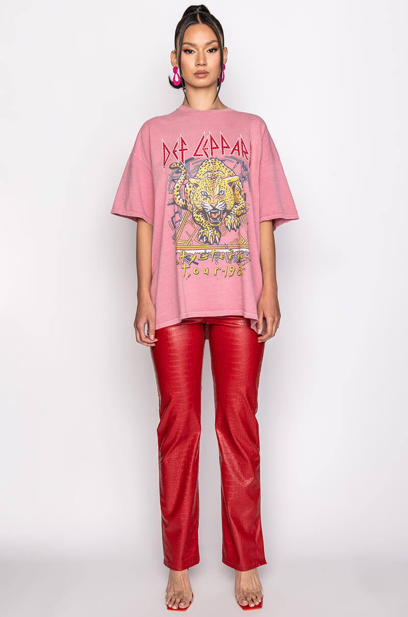 DEF LEPPARD T SHIRT DRESS