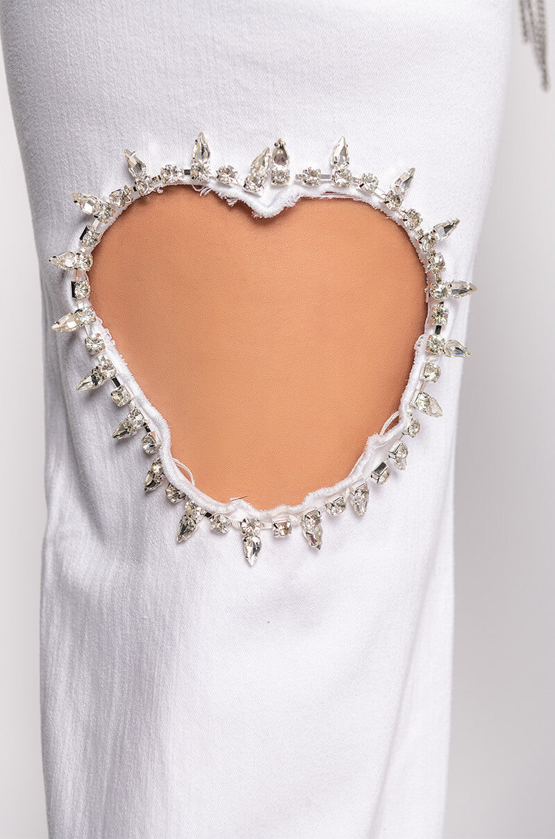 DIAMOND HEART WIDE LEG JEANS