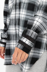 DOIN' IT RIGHT BUTTON UP PLAID DRESS